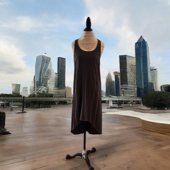 Hard Tail racer back grey dress. Great after yoga. For the beach. For the pool. - Picture 13 of 16